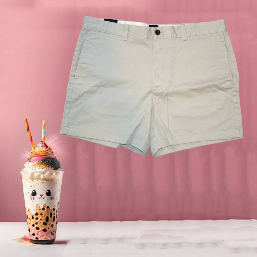 NEW J.CREW Factory Women's 5" Inseam Shorts Size 36 Re-Imagined Chino Style Grey